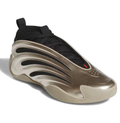 Metallic Champagne & Black Sculpted Sneakers with Cutout Panels