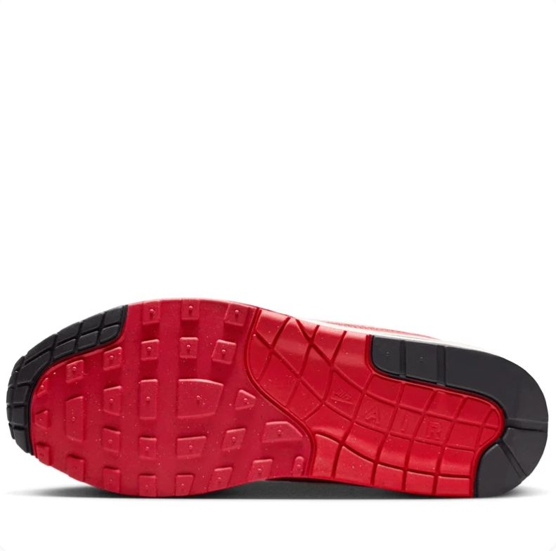 Nike Air Max Red Low-Top Sneakers with Cream Swoosh & Viva Tejas Details