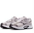 Nike Metallic Silver & White Mesh Low-Top Sneakers with Black Accents