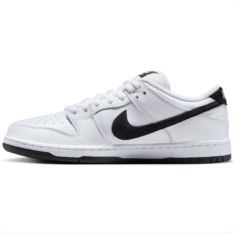 Nike SB Dunk Low Pro White & Black Sneakers
