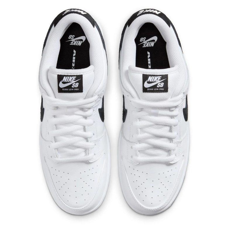 Nike SB Dunk Low Pro White & Black Sneakers