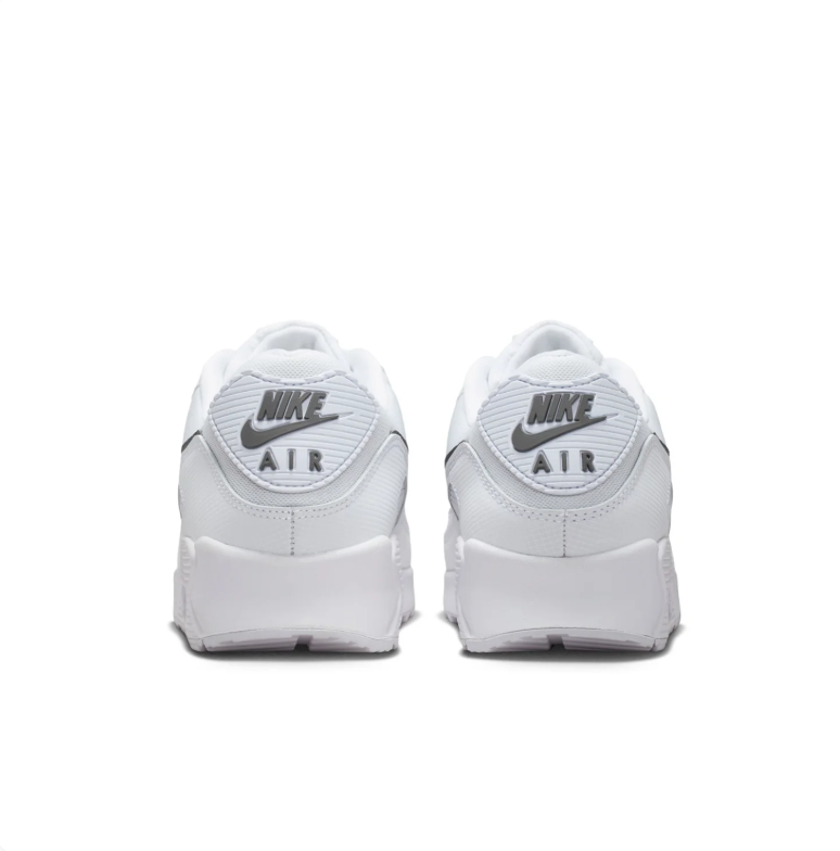 Nike Air Max White Low-Top Sneakers with Dark Gray Swoosh