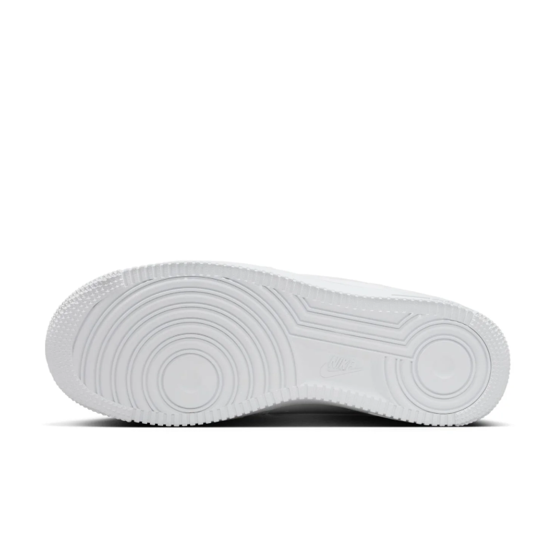 Nike All-White Low-Top Sneakers with Raised Rose Details