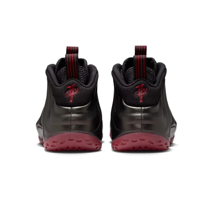 Nike Black Sculpted High-Top Sneakers with Burgundy Accents