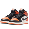 Air Jordan Orange, Black & Off-White High-Top Sneakers