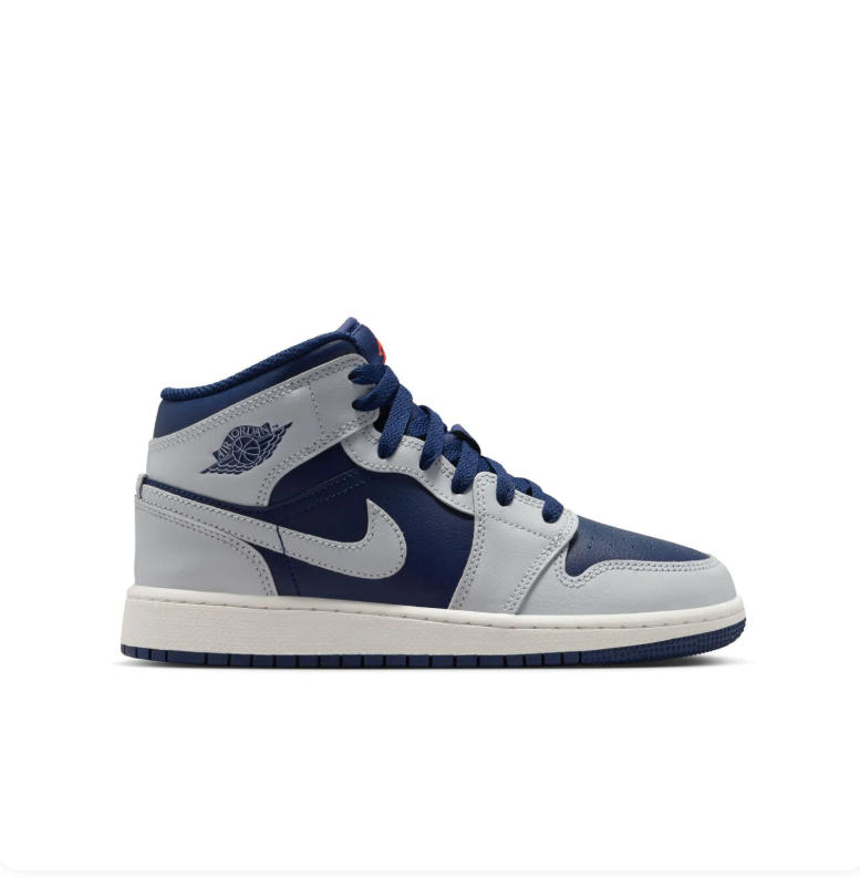Air Jordan Navy & Light Grey Mid-Top Sneakers