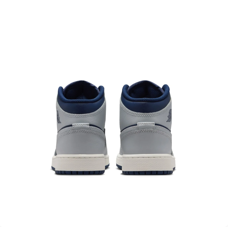 Air Jordan Navy & Light Grey Mid-Top Sneakers