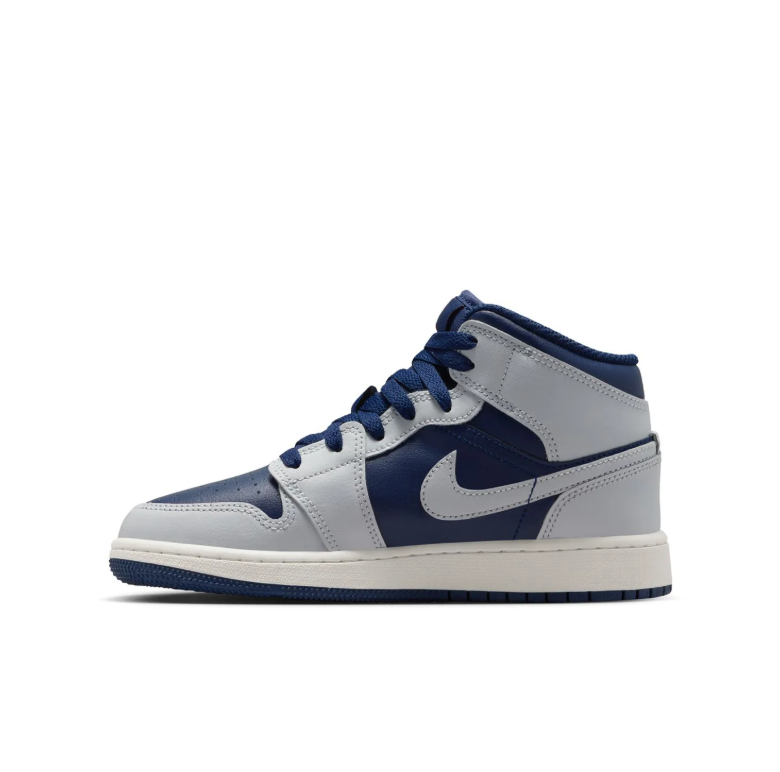 Air Jordan Navy & Light Grey Mid-Top Sneakers