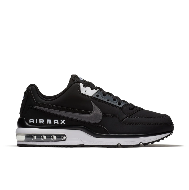 Nike Air Max Black & Grey Low-Top Sneakers with White Midsole