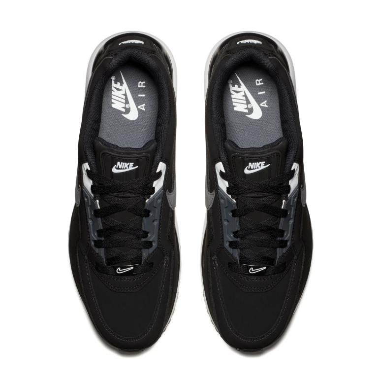 Nike Air Max Black & Grey Low-Top Sneakers with White Midsole