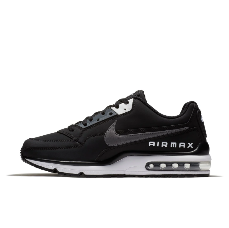 Nike Air Max Black & Grey Low-Top Sneakers with White Midsole